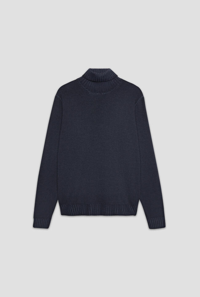 Garment dyed two-thread turtleneck ESSENTIAL - Ferrante | img vers.1300x/